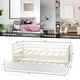 preview thumbnail 20 of 29, Black Metal Twin Size Trundle Platform Bed Frame with Wooden Slat Support and Space-Saving Design
