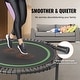 preview thumbnail 34 of 40, Foldable Mini Trampoline, Fitness Rebounder, Stable & Quiet Trampoline for Adults Indoor/Garden Workout