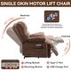 preview thumbnail 10 of 13, Chenille Power Lift Recliner Chair with Vibration Massage and Heating