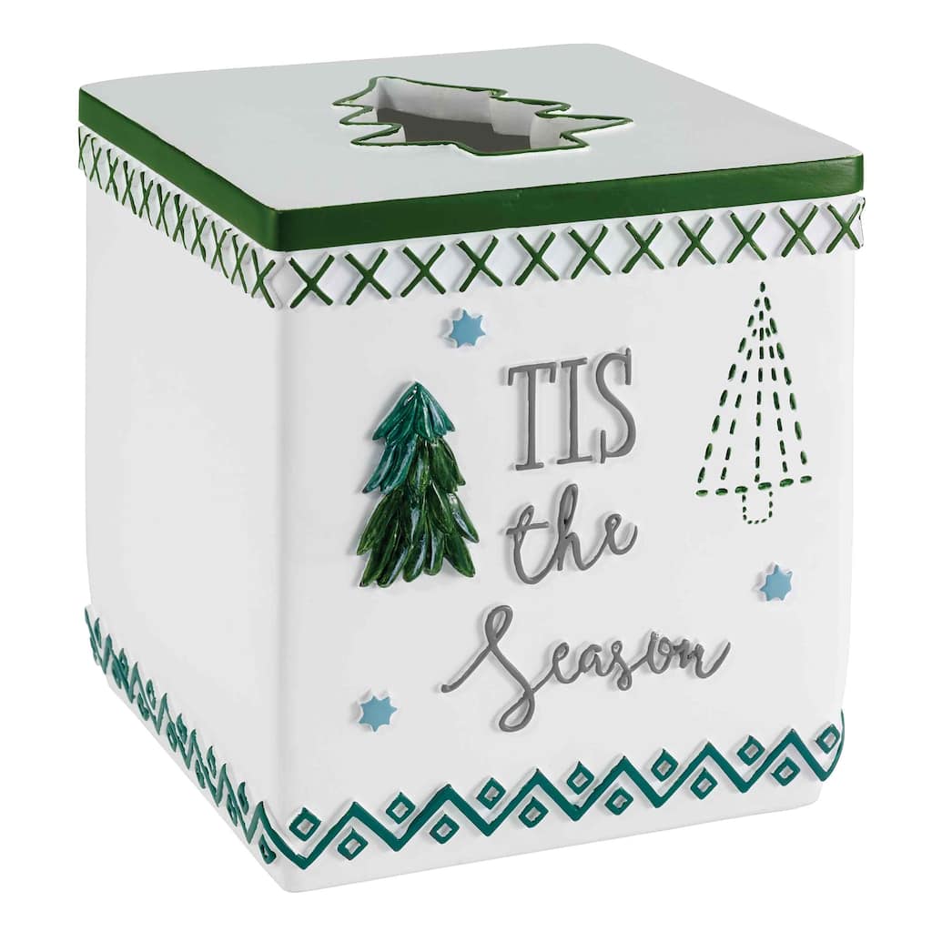 Avanti Linens Christmas Trees Tissue Cover - Multicolor - Tissue Cover