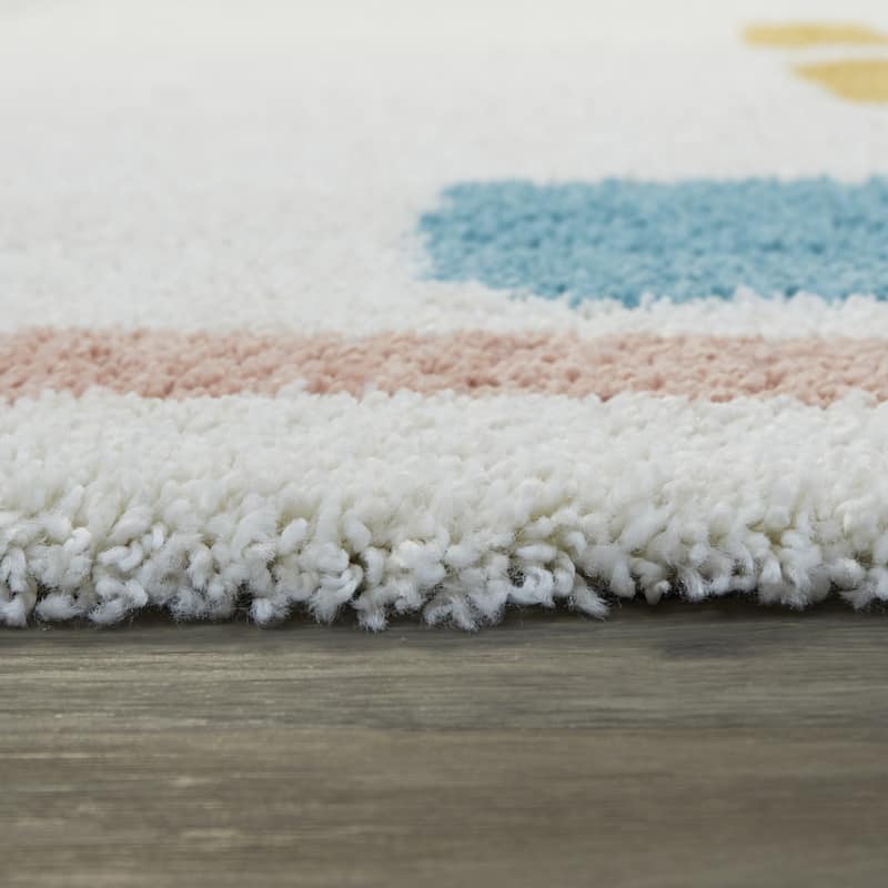 Botello Abstract Shag Area Rug