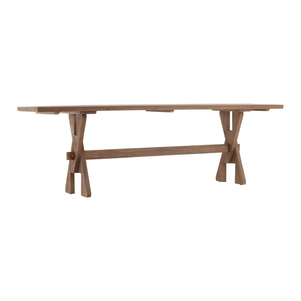 Furniture Classics Michelle Natural Wood Recycled Pine X-base Console Table