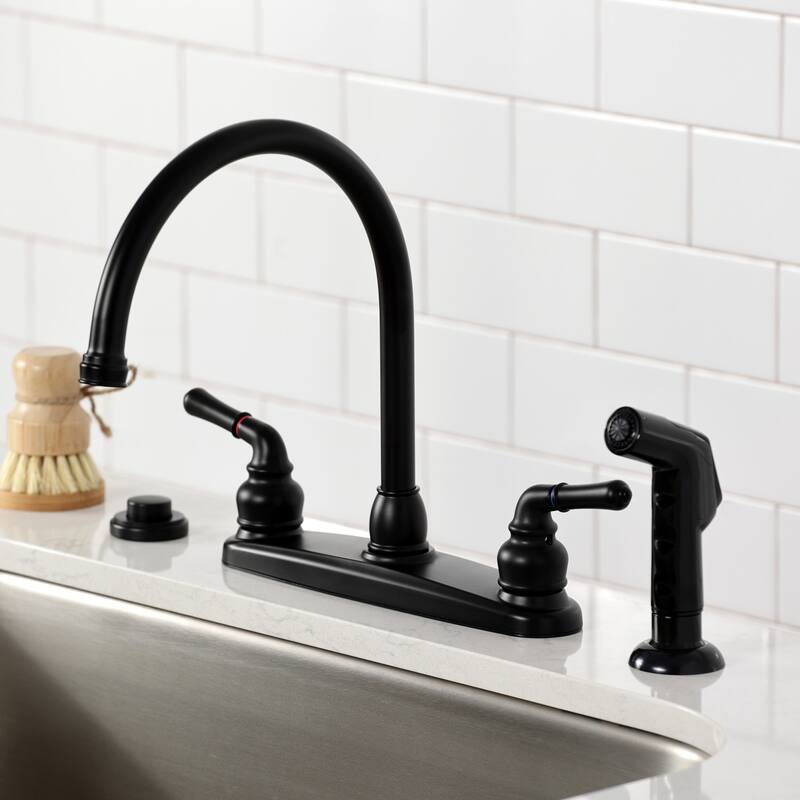 Kingston Brass Magellan 8 in. Centerset Kitchen Faucet with Sprayer