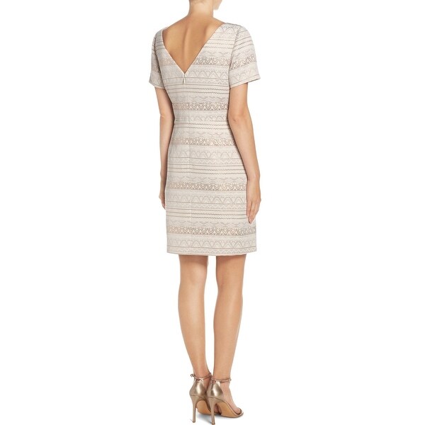 vince camuto jacquard sheath dress
