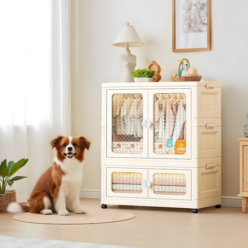 Plastic Storage Bins Stackable Storage Containers With Doors