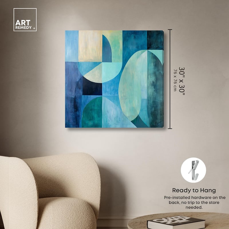 Color Blocks II Canvas by Art Remedy, Gallery Wrapped
