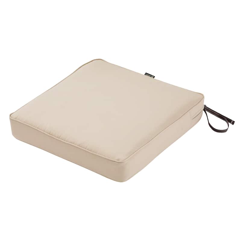 Classic Accessories Montlake Water-Resistant 17 x 17 x 3 Inch Patio Seat Cushion