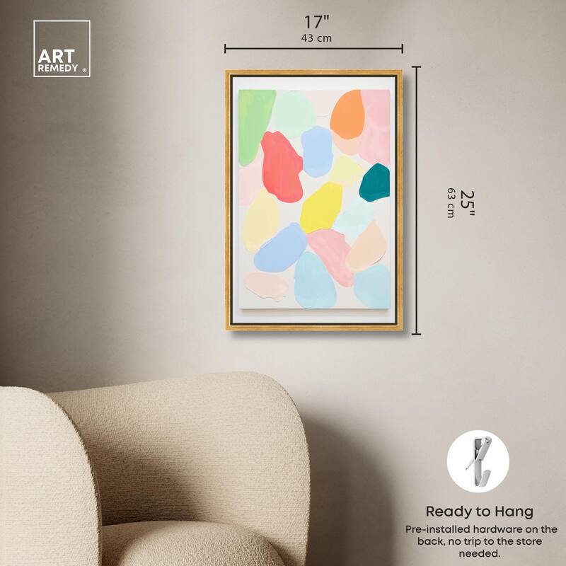 Sorbet Smudges II Canvas by Art Remedy