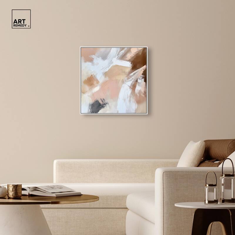Taupe and Ash I Canvas by Art Remedy