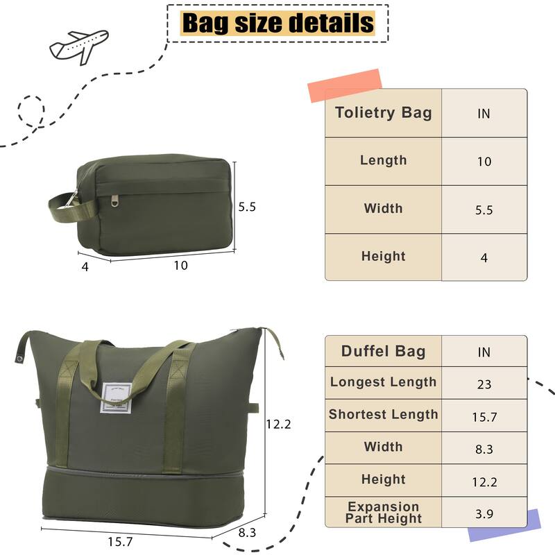 Softside Luggage Set with Expandable Suitcases, Duffel Bag, and TSA Lock, 4 Multi-Directional Spinner Wheels (20/24/28in)