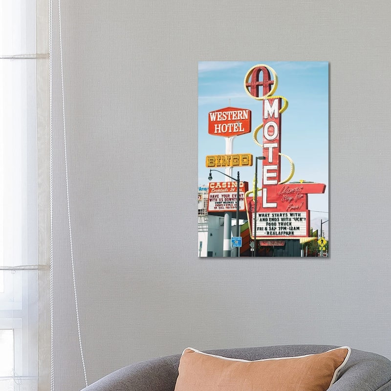 iCanvas "American West - Old Las Vegas" by Philippe Hugonnard Canvas Print - 26x18x1.5