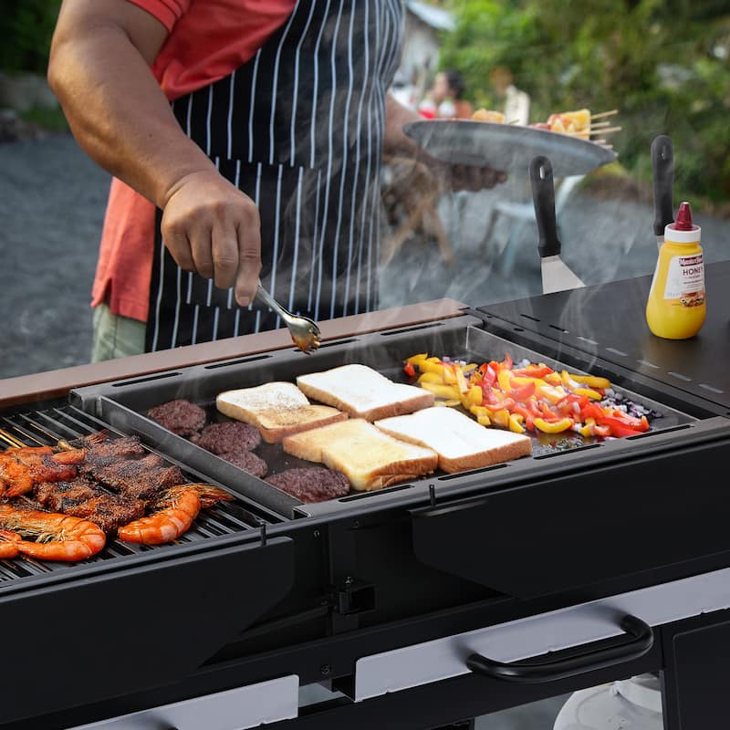 Royal Gourmet GD601Y 6-Burner Gas Grill and Griddle Combo
