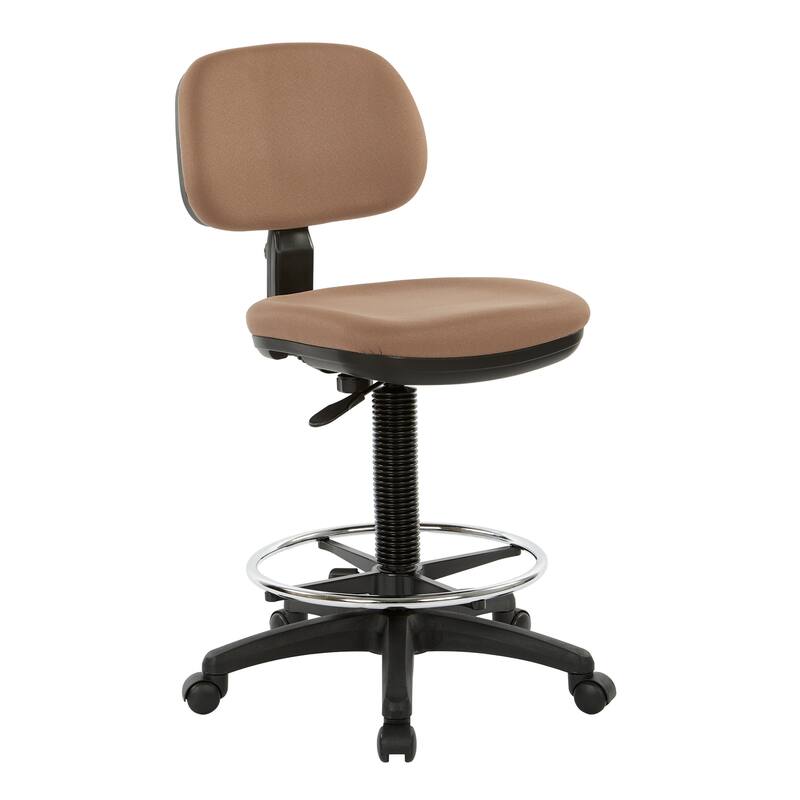 Sculptured Seat and Back Drafting Chair - icon taupe
