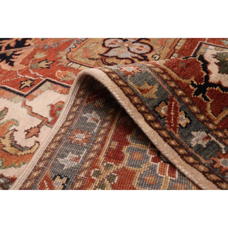 ECARPETGALLERY Hand-knotted Jules Sultane Ivory Wool Rug - 8'10 x 12'1