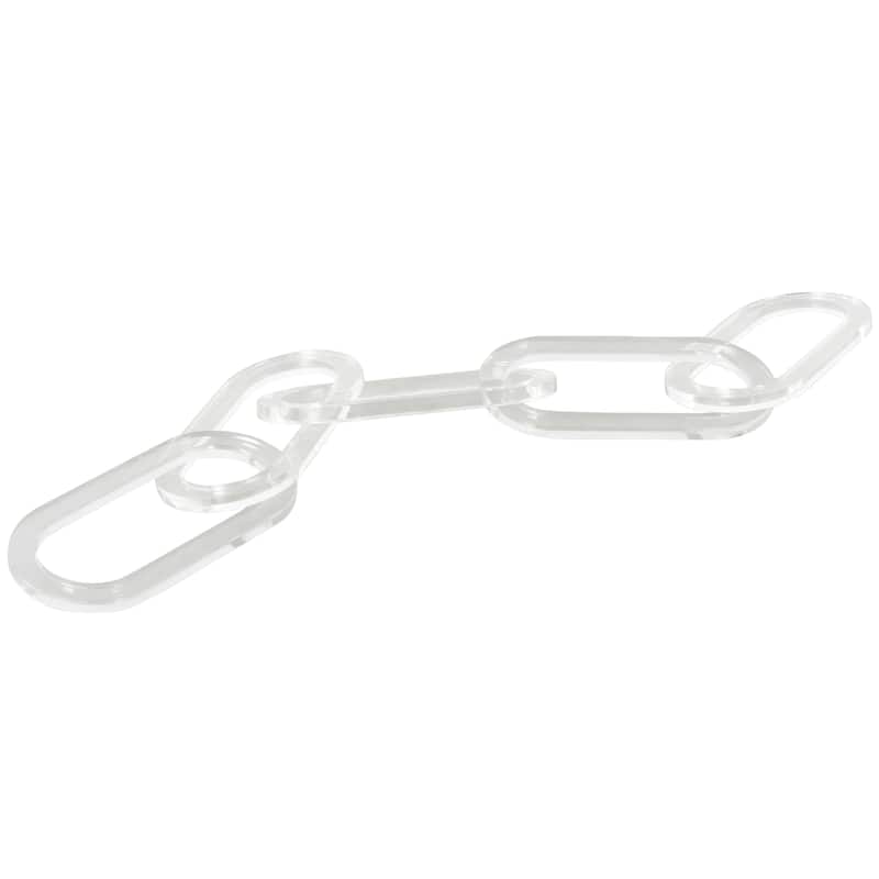Clear Acrylic Plastic Chain Sculpture