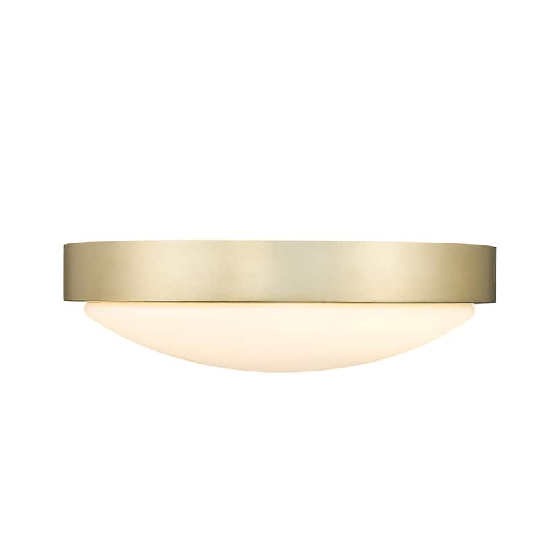 Golden Lighting Gabi Integrated LED 10in Flush Mount in Brushed Champagne Brass
