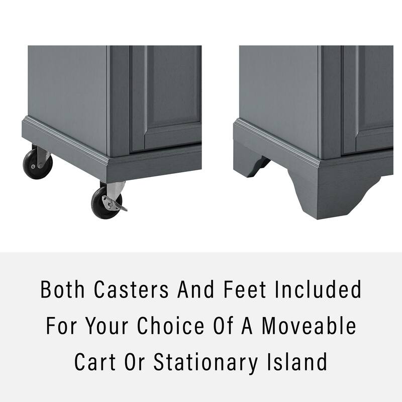 Kitchen Island Cart with Storage, Portable Kitchen Furniture, Modern Kitchen Island, Distressed Gray Kitchen Island