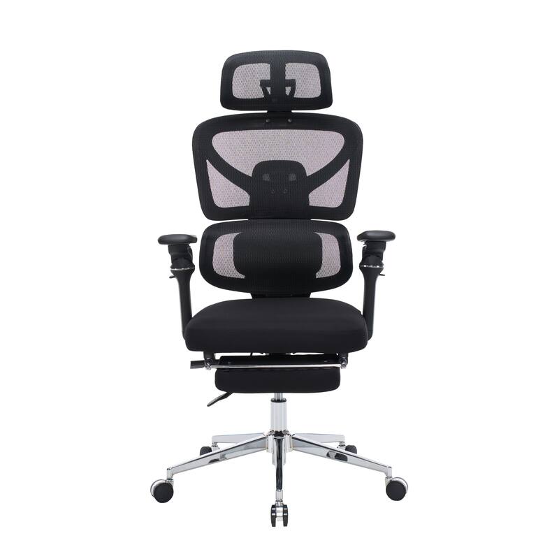 Ergonomic Home Office Desk Chair with Massage Lumbar Support,4 D Headrest, Adjustable Back High and Seat Depth