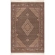 preview thumbnail 9 of 13, SAFAVIEH Couture Hand-knotted Tabriz Herati Diomira Traditional Oriental Wool Rug with Fringe