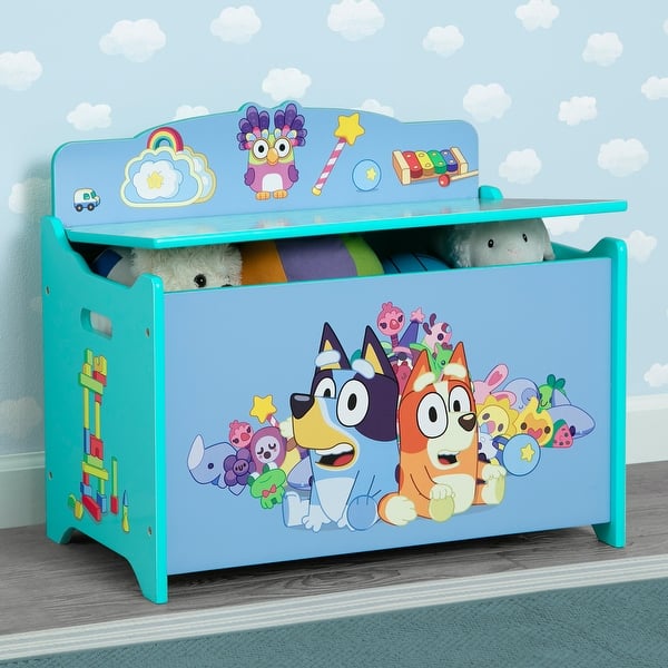 slide 2 of 5, Delta Children Bluey Deluxe Toy Box