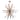 Shamiel 8 Light Thorne Wood Chandelier in Contemporary Style Starburst Design