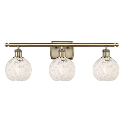 Innovations Lighting 516-3W-9-26-White Mouchette-Bathroom Vanity Light