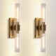 preview thumbnail 51 of 96, KAYLA Modern Glass Wall Sconces, Indoor Wall Lighting Wall Light Fixtures, Vanity Light with Glass Shade(2-Sets)