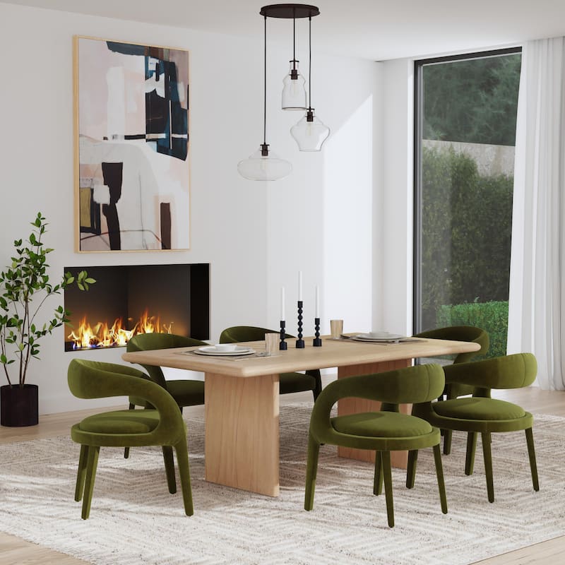 Halmstad Wood Panel Dining Table - Blonde Oak