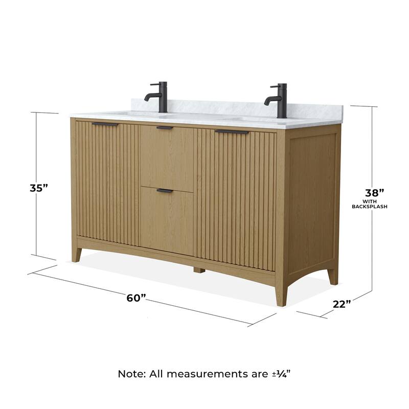 Wyndham Collection WCF9191-60D-CMUNSMXX Palmilla 60" Free Standing