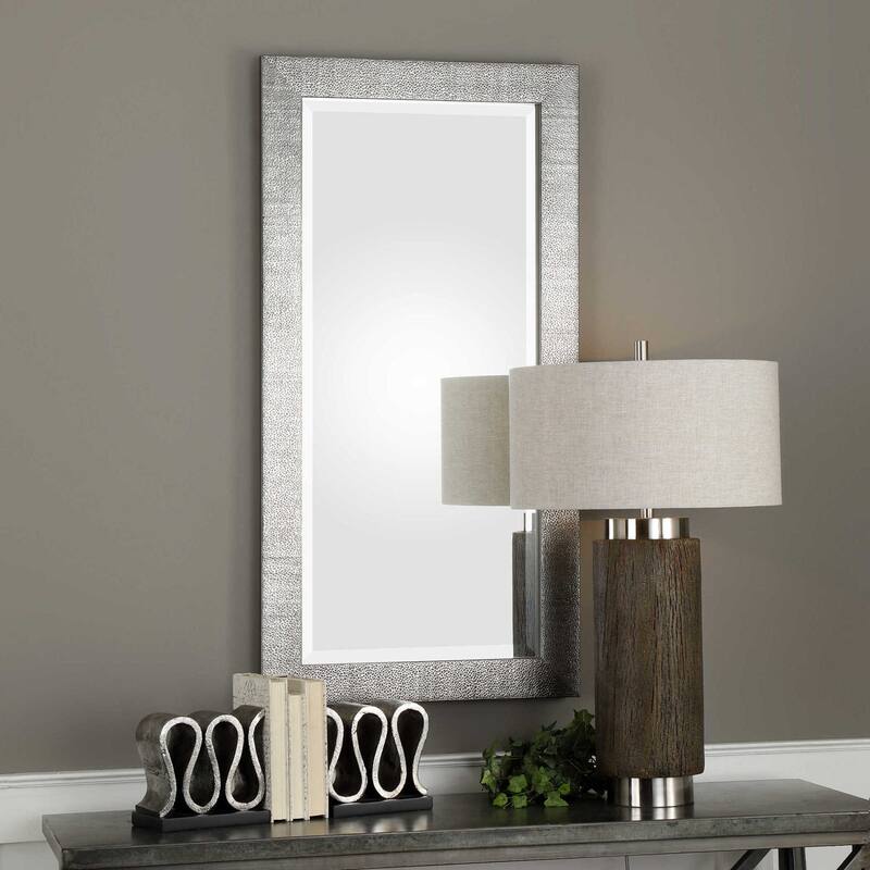 Uttermost Tulare 48" X 24" Contemporary Dual Hang Silver Framed Wall
