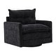 preview thumbnail 38 of 47, GALDWIN Chenille Upholstered 360°Degree Swivel Mid Century Modern Arm Chair for Living Room