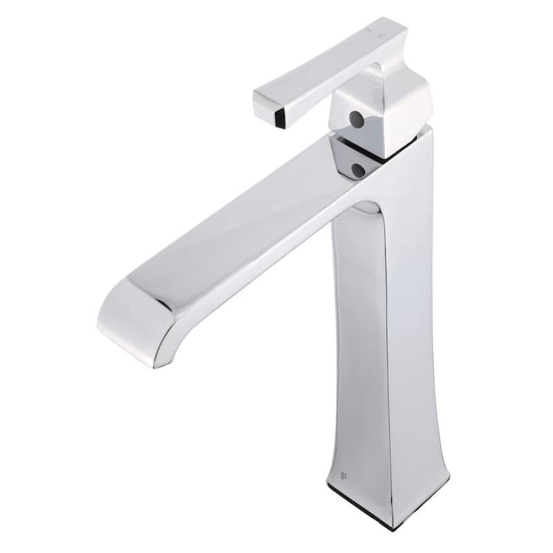 Fine Fixtures Arched Square Single Hole Vessel Sink Bathroom Faucet