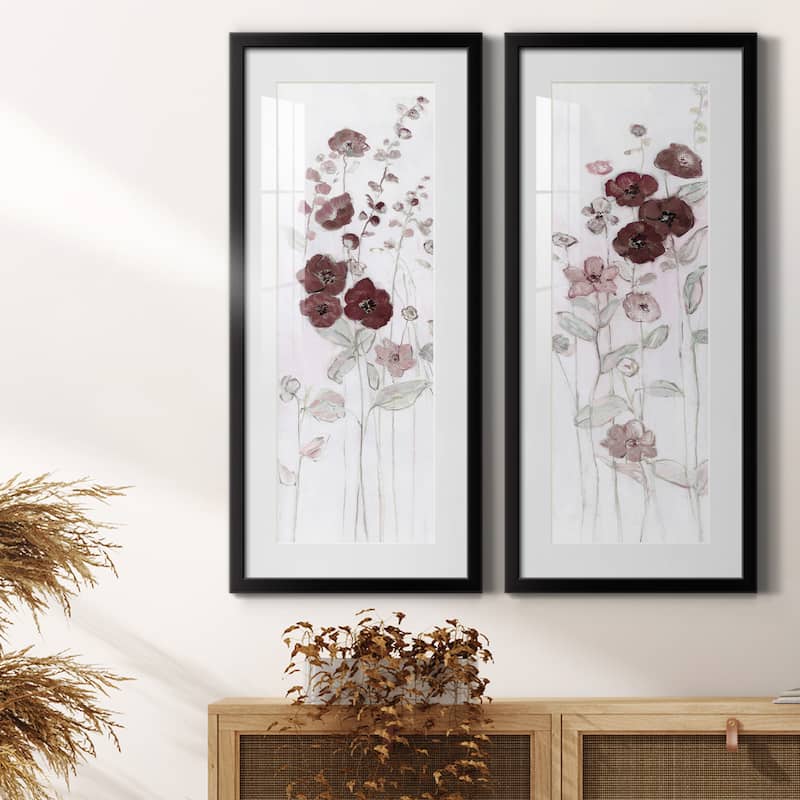 Fields of Burgundy I-Premium Gallery Framed Print - Ready to Hang