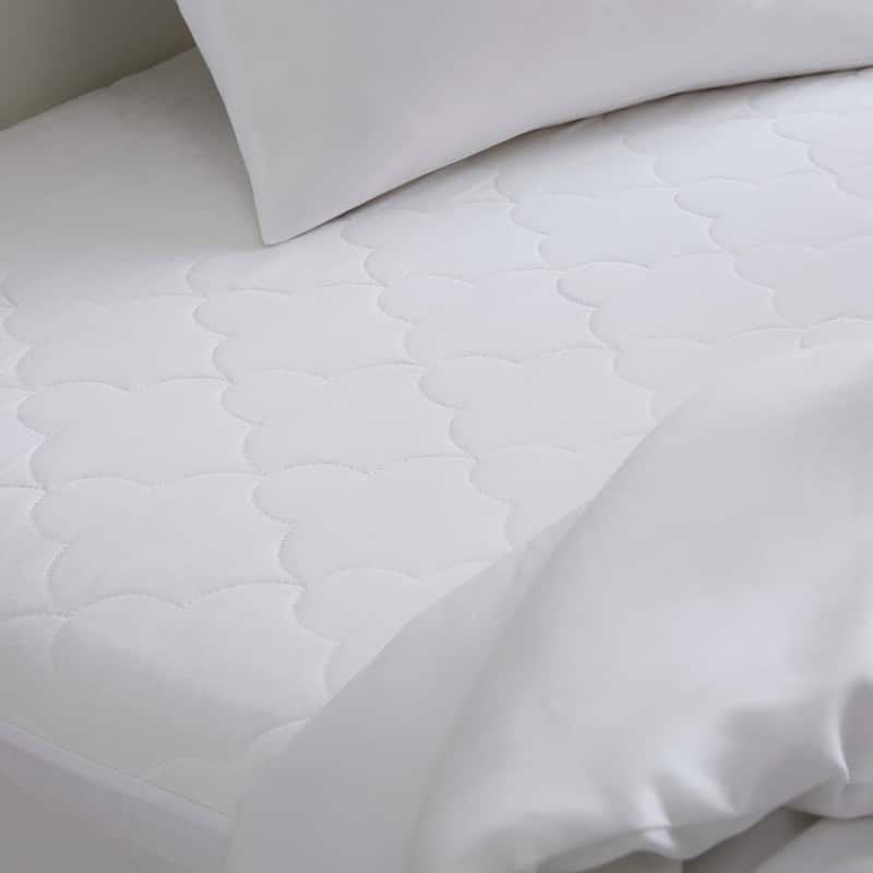 Madison Park All Natural Cotton Percale Quilted Mattress Pad