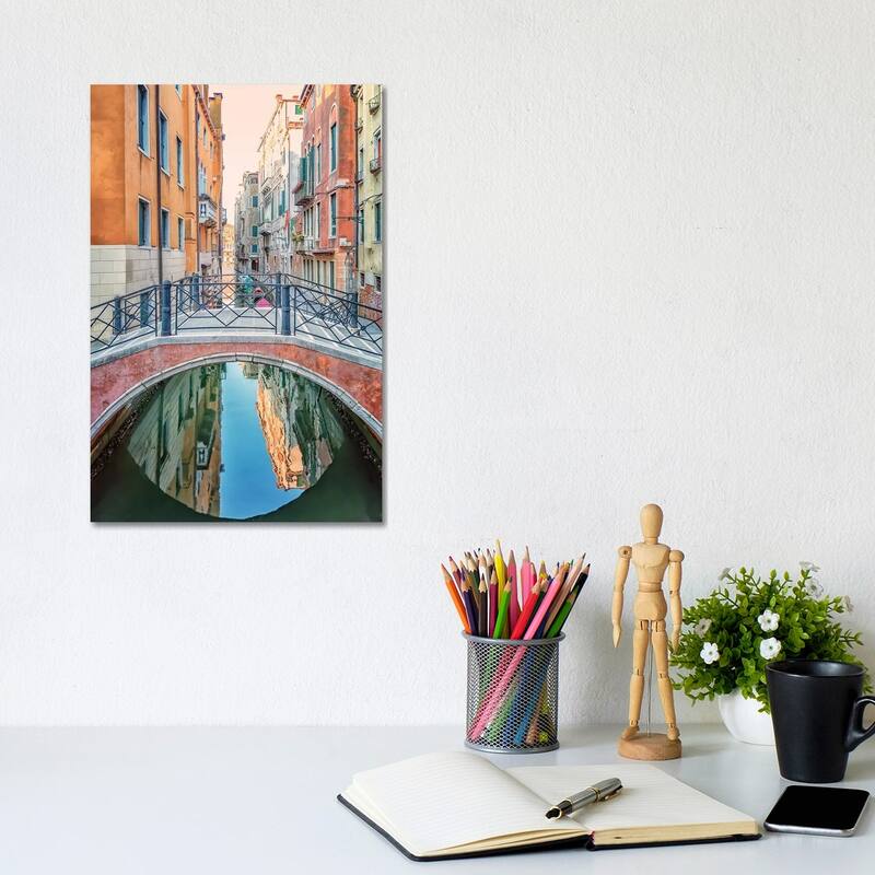 iCanvas "Venice Reflection" by Manjik Pictures Canvas Print - 12x8x0.75