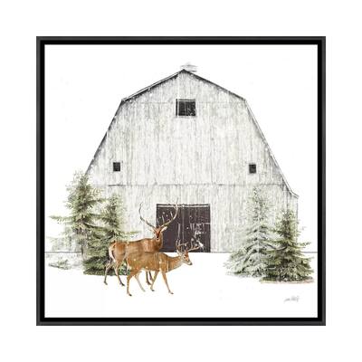 iCanvas "Wooded Holiday VI" by Katie Pertiet Framed