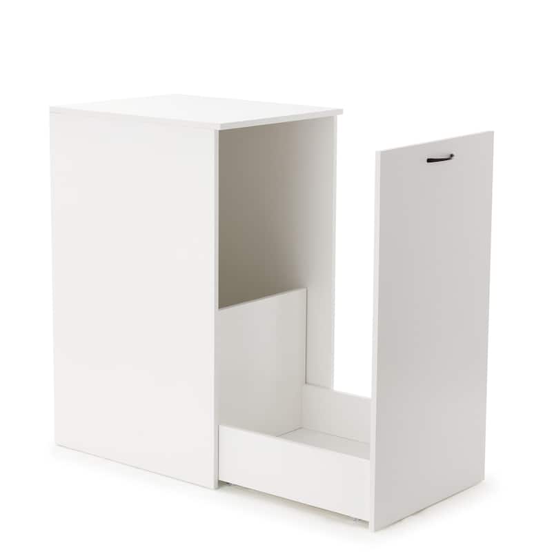 Yak About It® Hidden Laundry Cabinet - White by DormCo - White