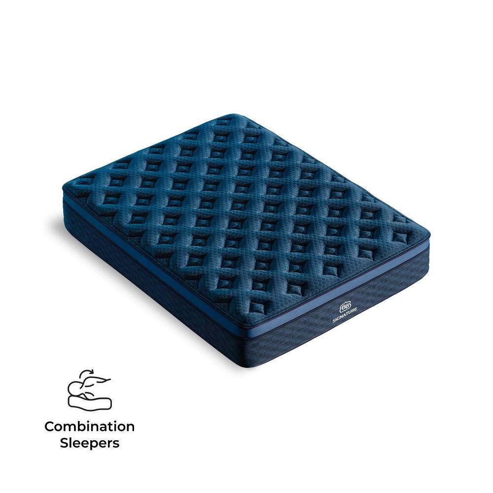 Brooklyn Bedding Signature Hybrid Mattress with Glaciotex Pillowtop - Twin, Firm