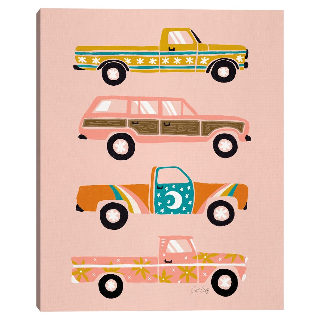 Retro Roads Canvas Art Print