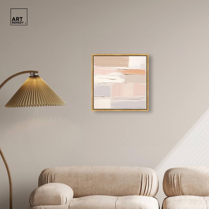 Roseate Cream Tones III Canvas by Art Remedy
