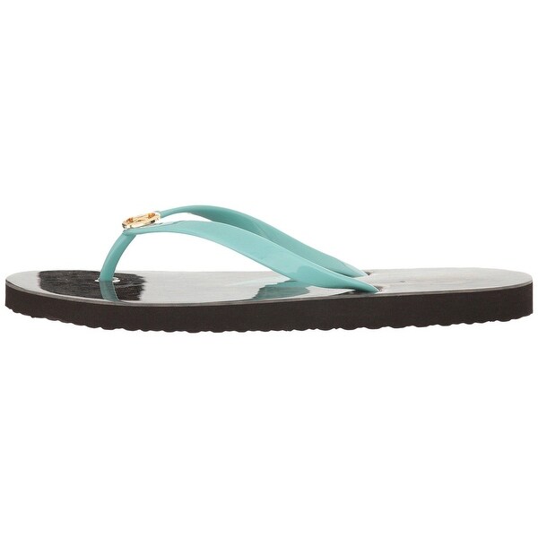 michael kors flip flops womens blue