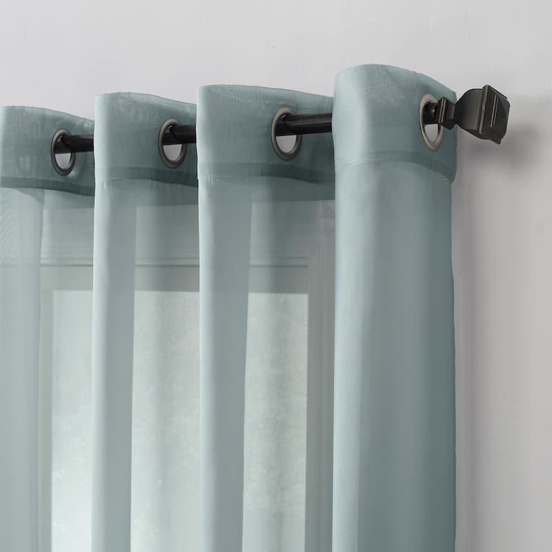 No. 918 Emily Voile Sheer Grommet 1-Piece Curtain Panel, Single Panel