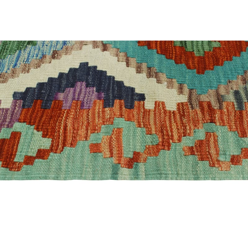 Flatweave Marlyn Lt. Green/Ivory Rug - 3'3" x 4'11"