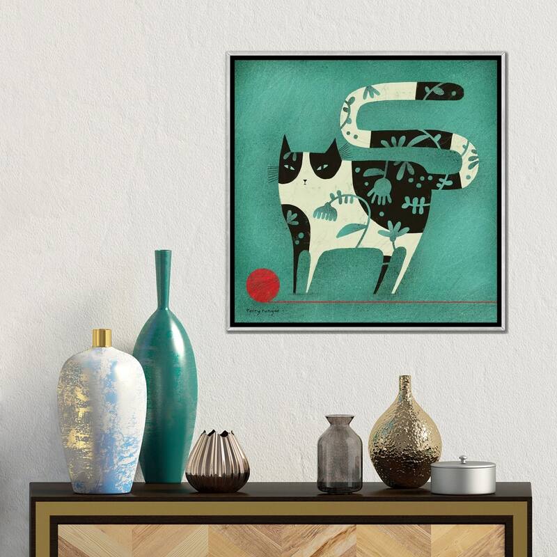 iCanvas "Red Yarn" by Terry Runyan Framed