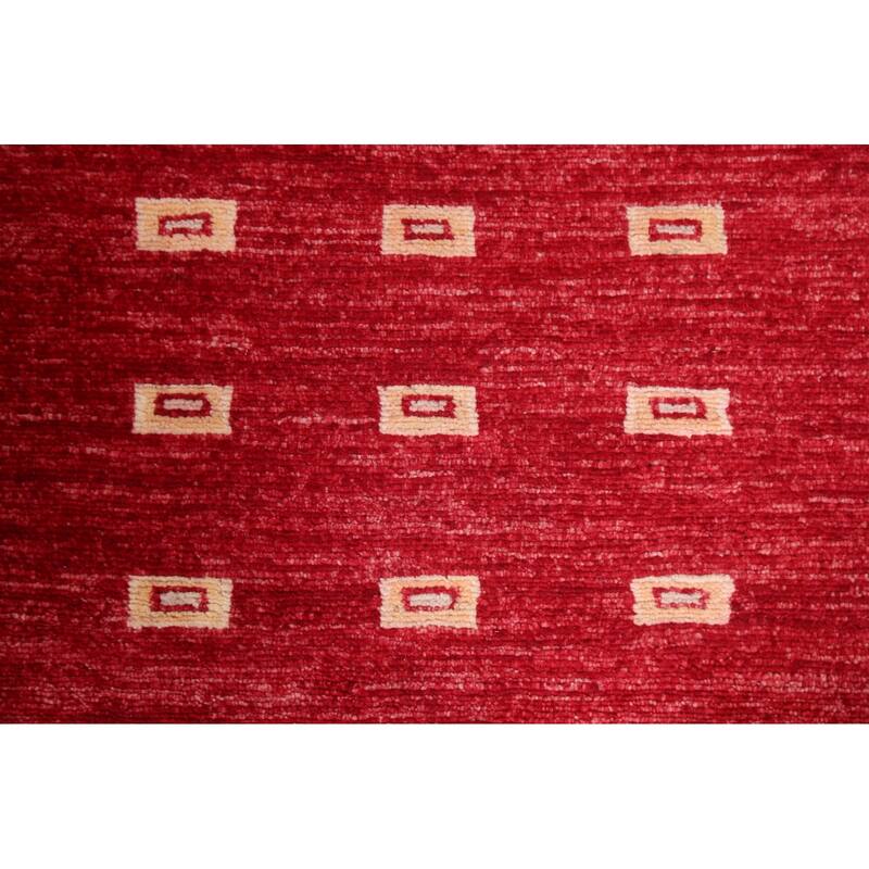 Oriental Gabbeh Kashkoli Wool Runner Rug Hand-knotted Staircase Carpet - 2'9" x 8'1"