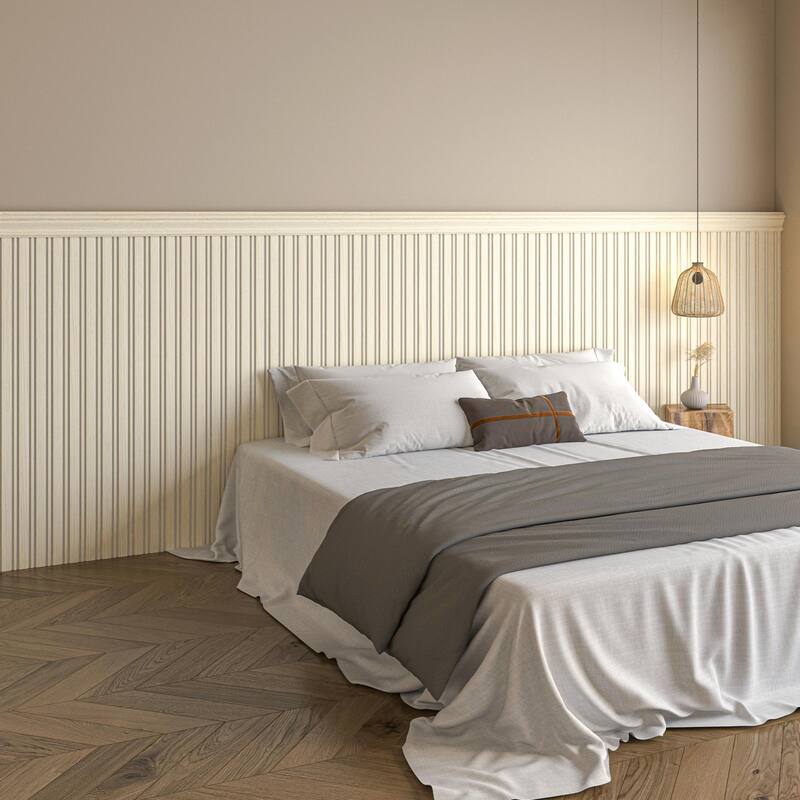 Art3d Decorative PS Wall Panel Kit with Trim, 12 Panels & 4 Edge Strips - N/A