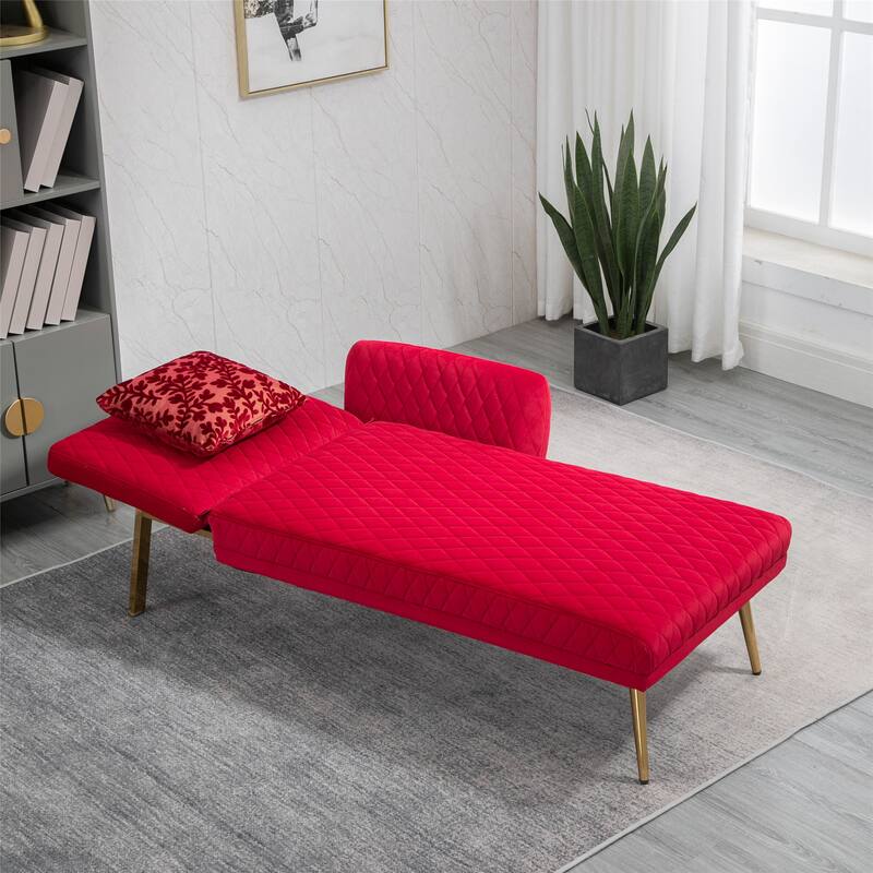 COOLMORE Velvet Sofa Loveseat Sofa with metal feet
