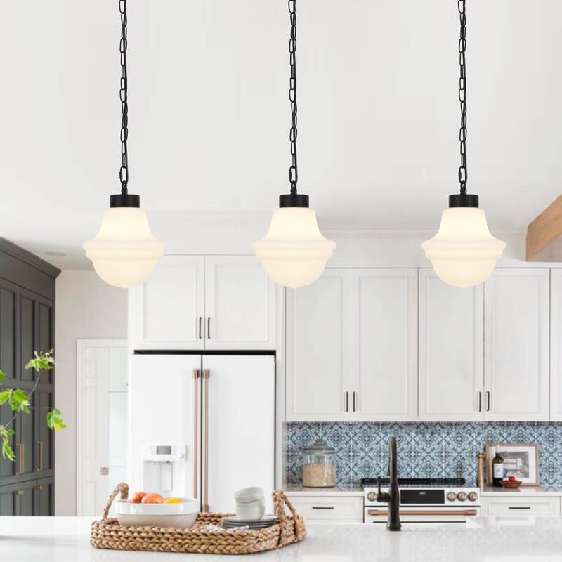 1-Light Pendant Light with Glass Shade