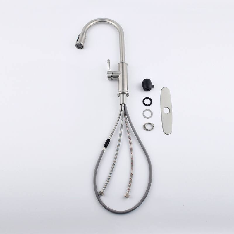 Kitchen Faucet with Pull Out Spraye, High-Quality Anti-Corrosion And Anti-Rust Surface Single Lever Kitchen Faucet