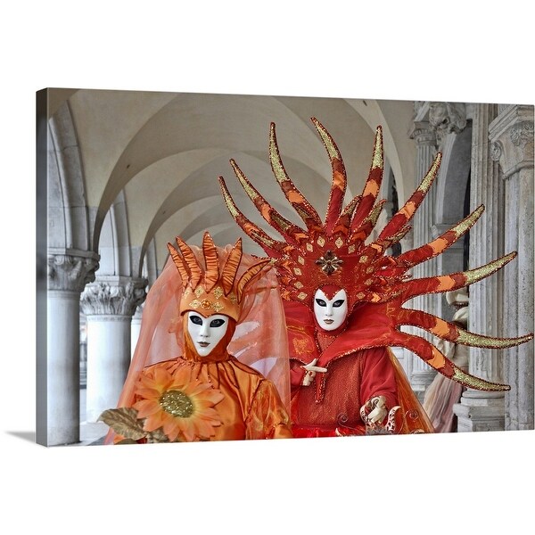"Venetian Carnival Masks, Italy" Canvas Wall Art
